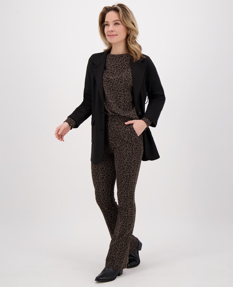 Je m'appelle Jassen Blazer Travel Brushed | Zwart