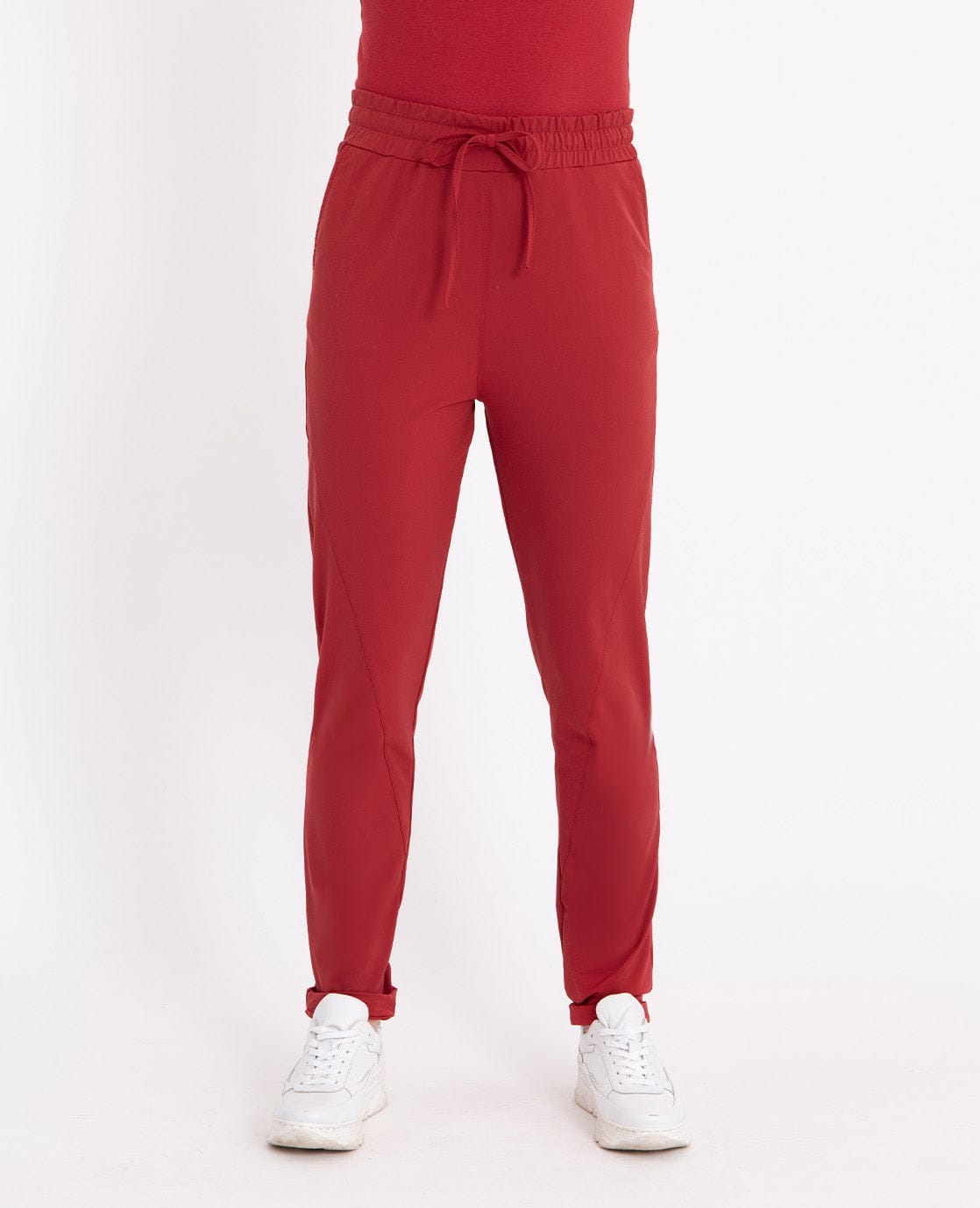 Je m'appelle Broeken Le Pant Regular Travel +++ Merlot Red | Merlot Red