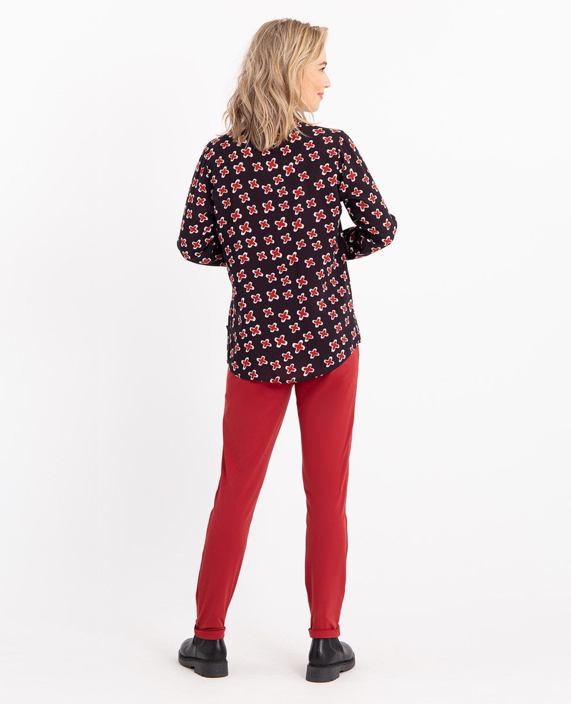 Je m'appelle Broeken Le Pant Regular Travel +++ Merlot Red | Merlot Red