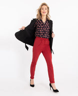 Je m'appelle Broeken Le Pant Regular Travel +++ Merlot Red | Merlot Red