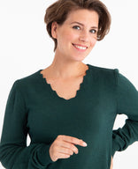 Je m'appelle Tops Pull | Bottle Green