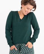 Je m'appelle Tops Pull | Bottle Green