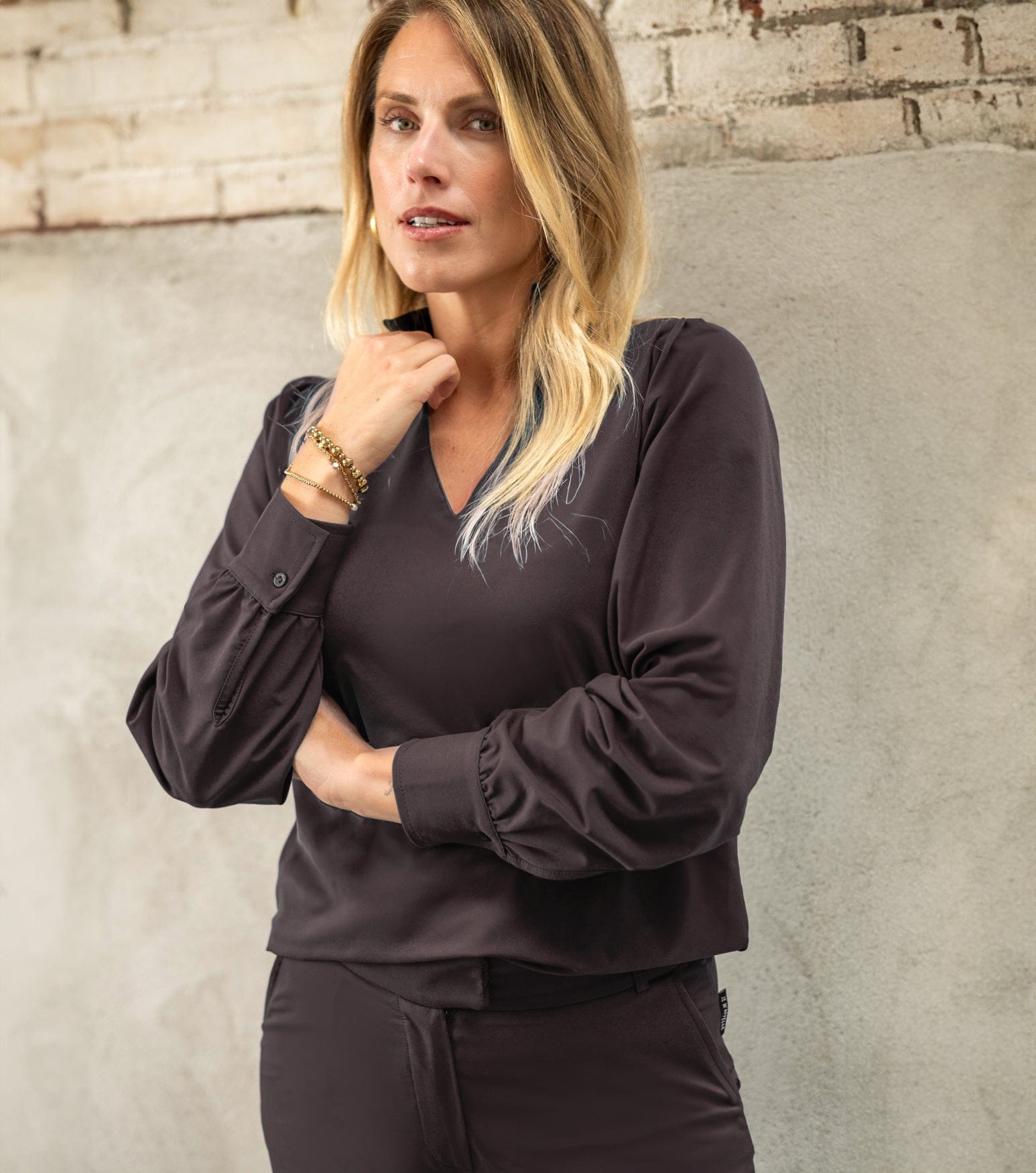 Je m'appelle Tops Coffee / XS Top Nadine Travel | Coffee