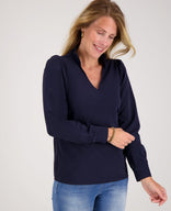 Je m'appelle Tops Top Nadine Travel | Donkerblauw