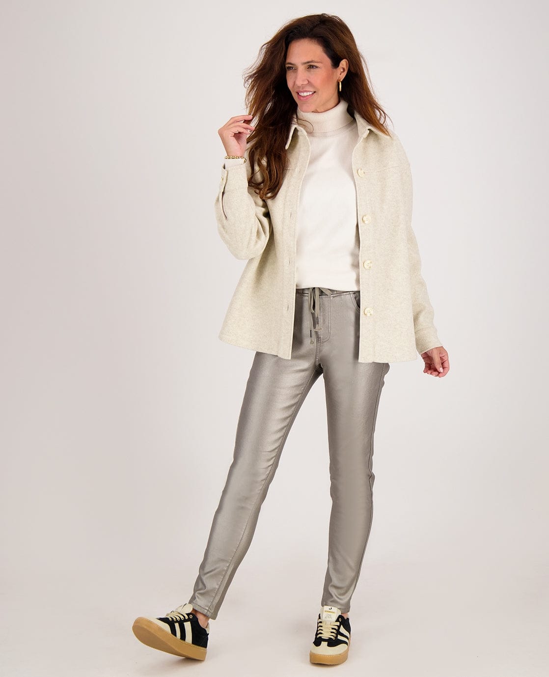 Je m'appelle Jassen Blousejacket Jany | Ecru Melange