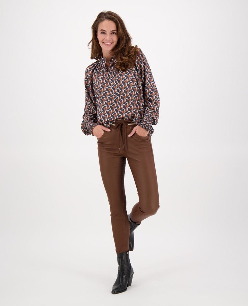 Je m'appelle Broeken Jogg Coated | Brown