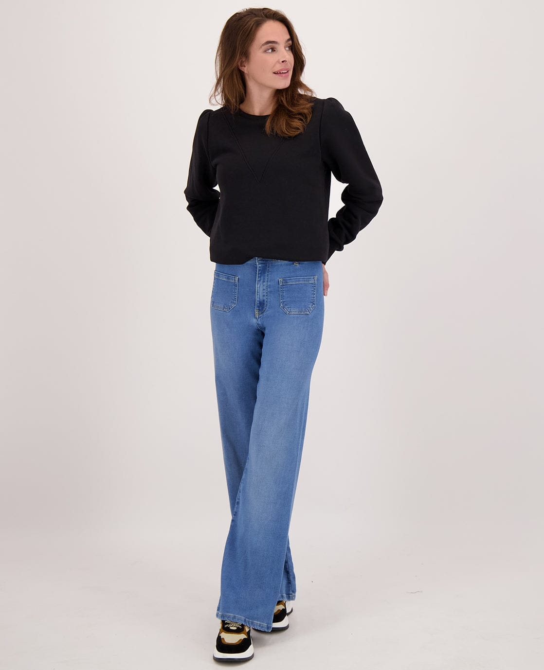 Je m'appelle Tops Sweater Organic | Zwart