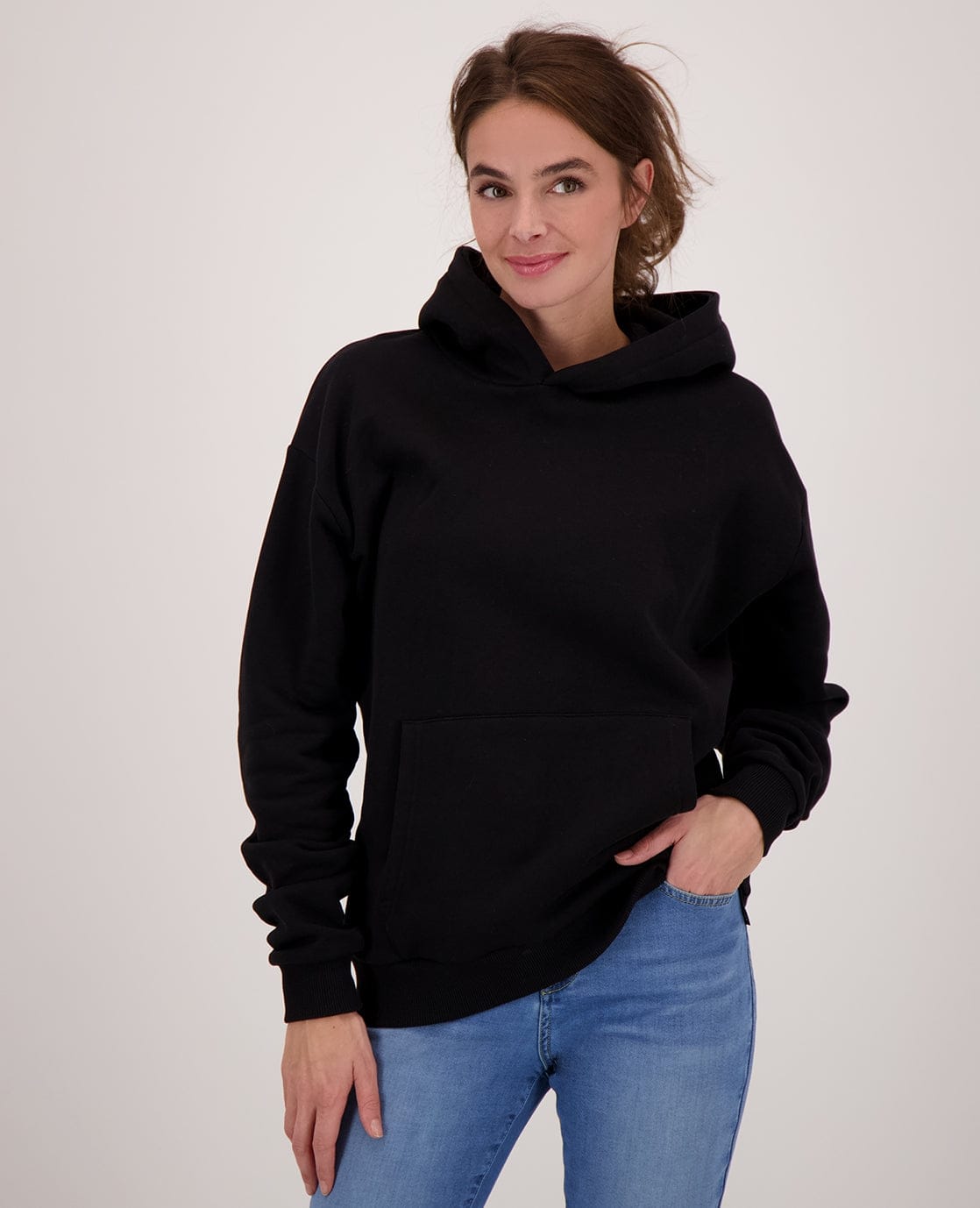 Je m'appelle Tops Hoodie Organic | Zwart