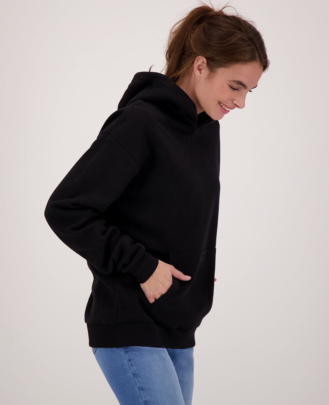 Je m'appelle Tops Hoodie Organic | Zwart