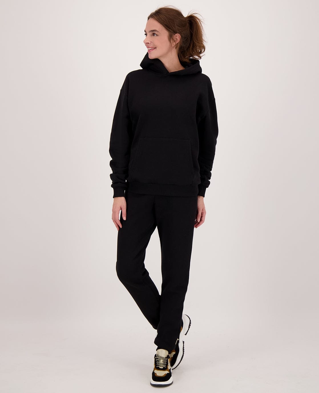 Je m'appelle Tops Hoodie Organic | Zwart