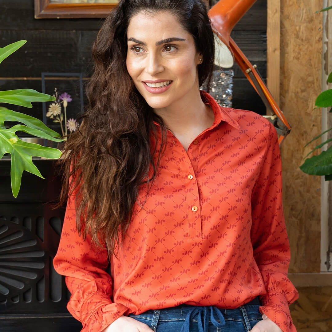 Je m'appelle Tops Top Brigitte | Burnt Orange
