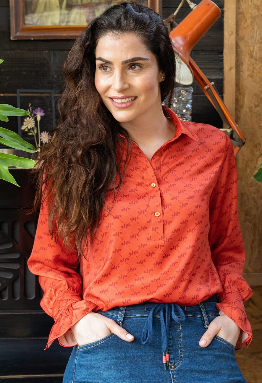 Je m'appelle Tops Top Brigitte | Burnt Orange