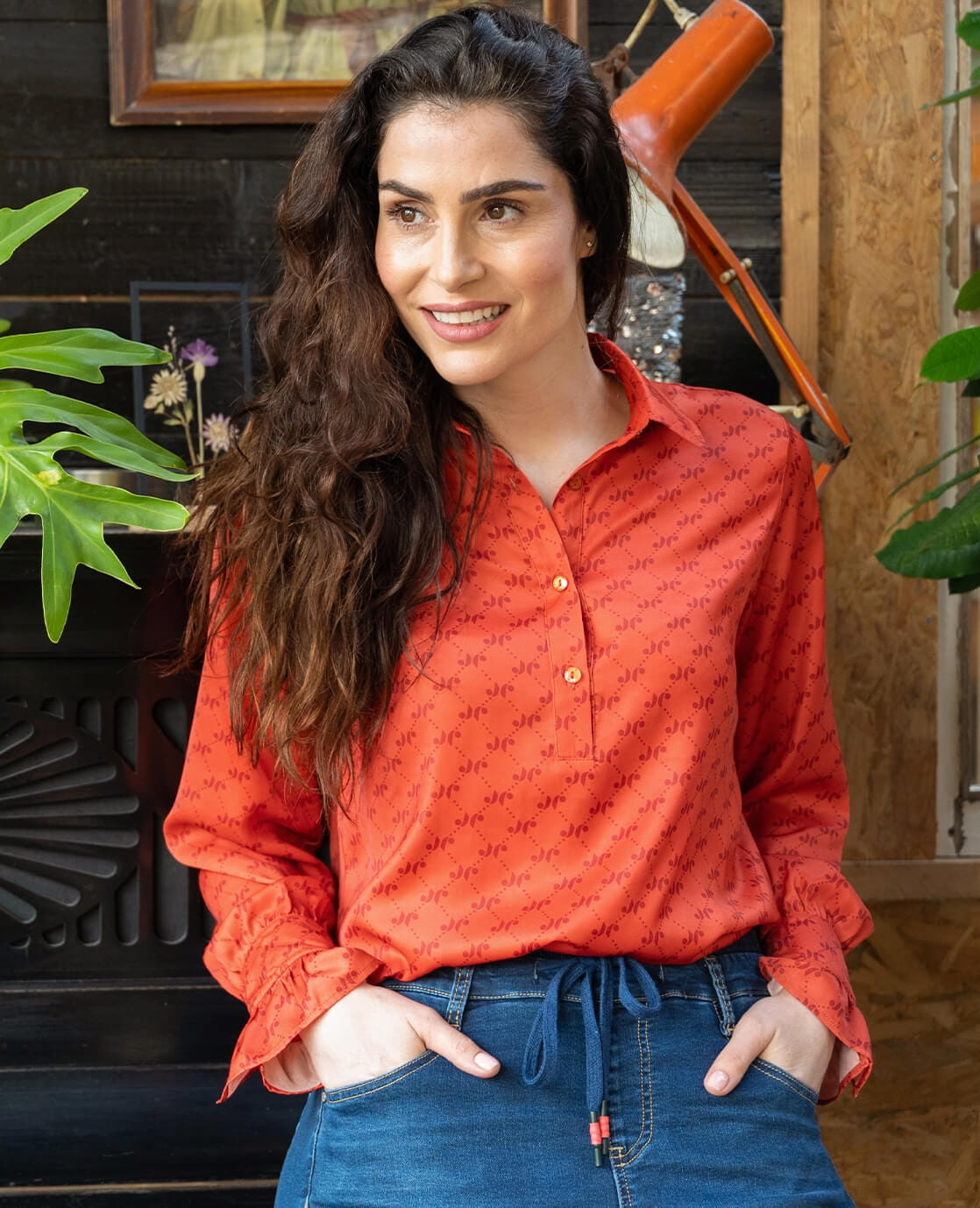 Je m'appelle Tops Top Brigitte | Burnt Orange