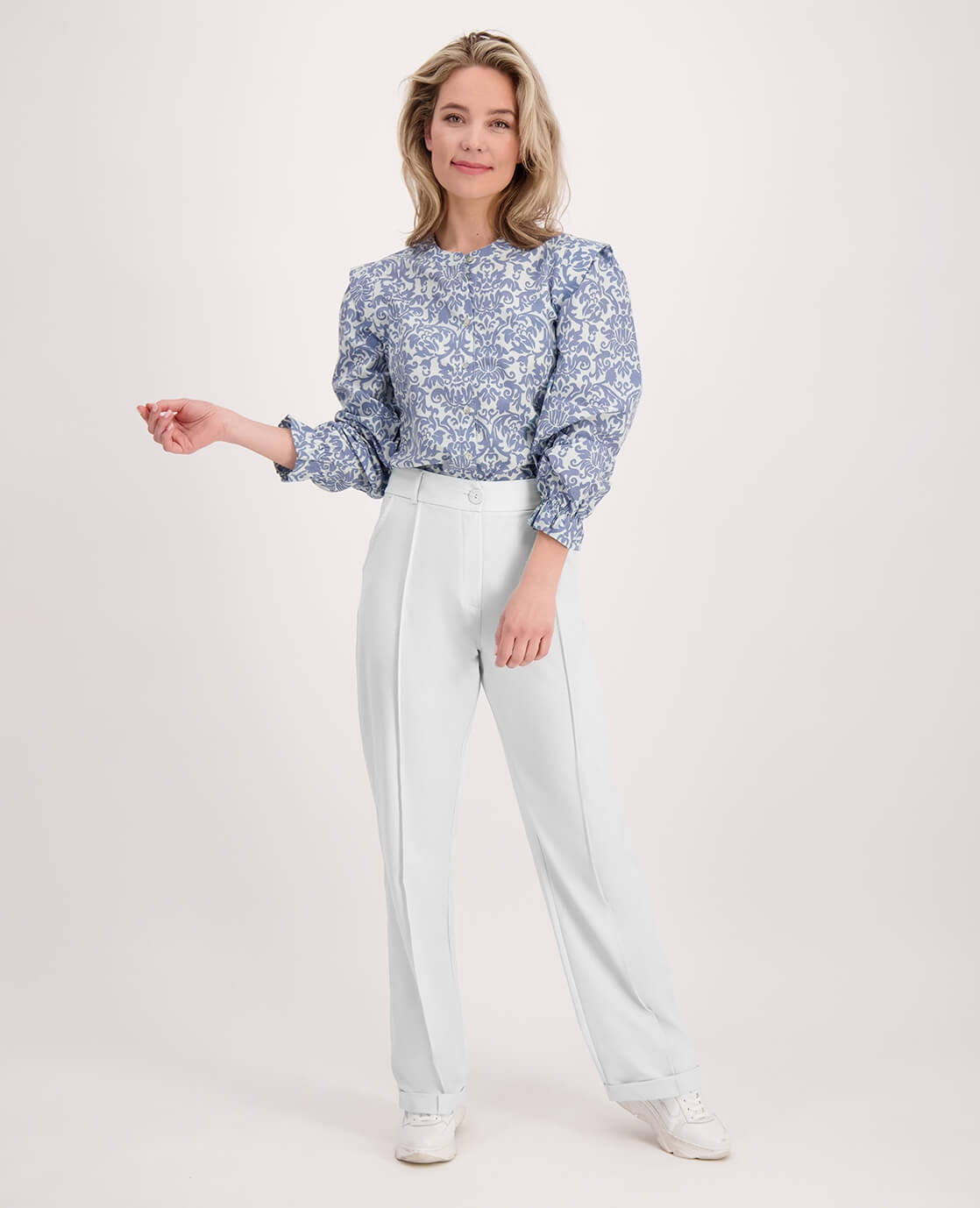 Je m'appelle Broeken Pant Maye Pintuck Travel | Pearl