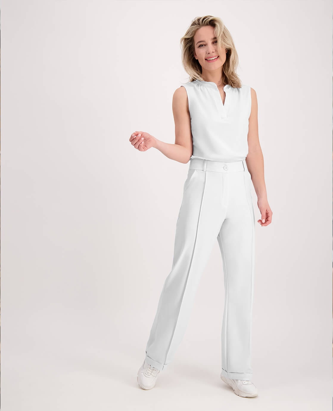 Je m'appelle Broeken Pant Maye Pintuck Travel | Pearl