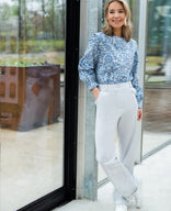 Je m'appelle Broeken Pant Maye Pintuck Travel | Pearl