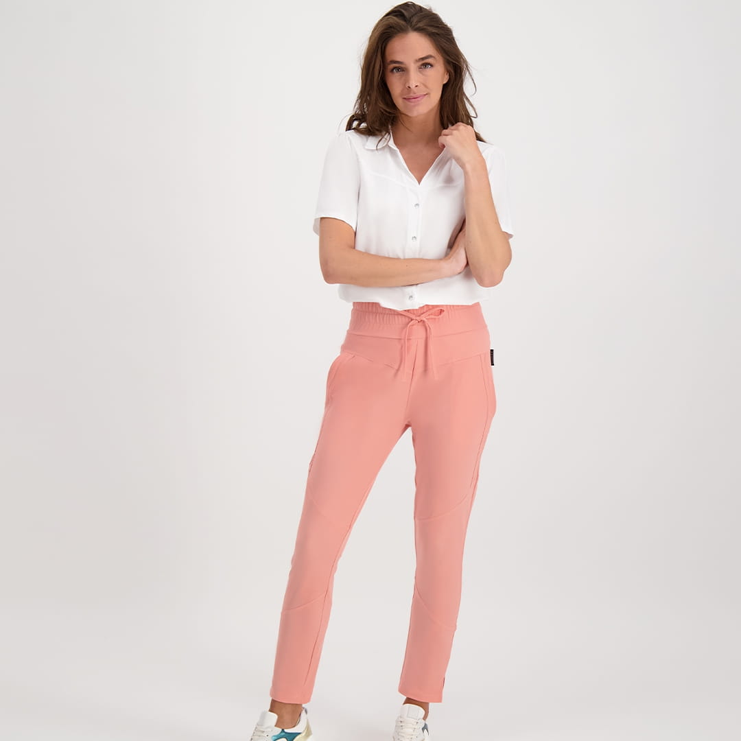 Je m'appelle Broeken Peach/Pink / XS Pant Ambre 7/8 Travel | Peach/Pink