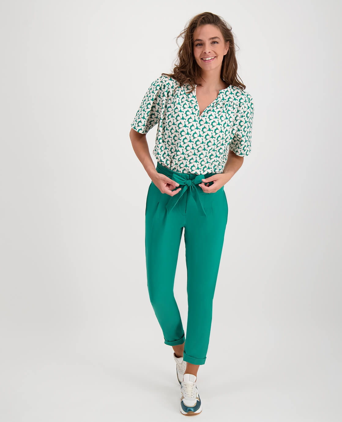 Je m'appelle Broeken Pine Green / XS / (30'') Pant Audrey Travel | Pine Green