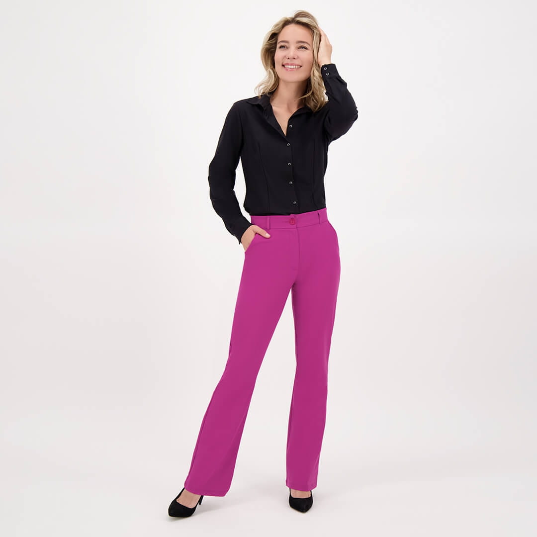 Je m'appelle Broeken Pant Flare Vienna Travel | Very Berry