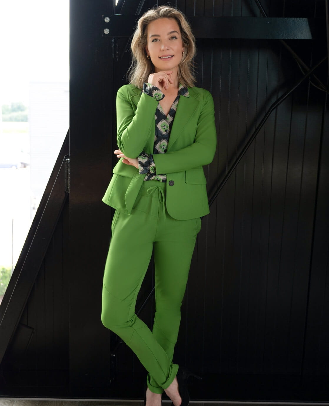 Je m'appelle Broeken Pant Ambre Travel | Salted Lime