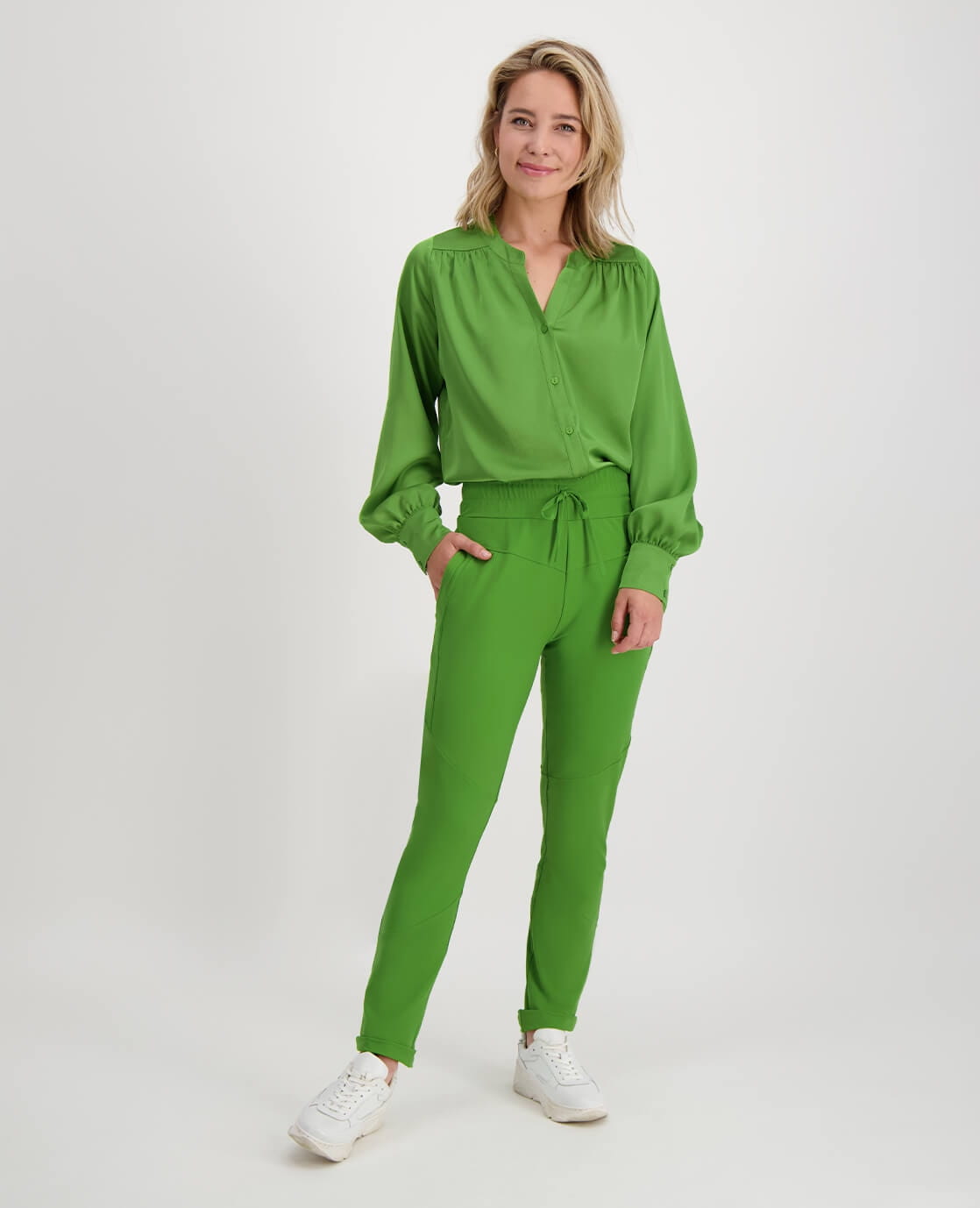 Je m'appelle Broeken Pant Ambre Travel | Salted Lime