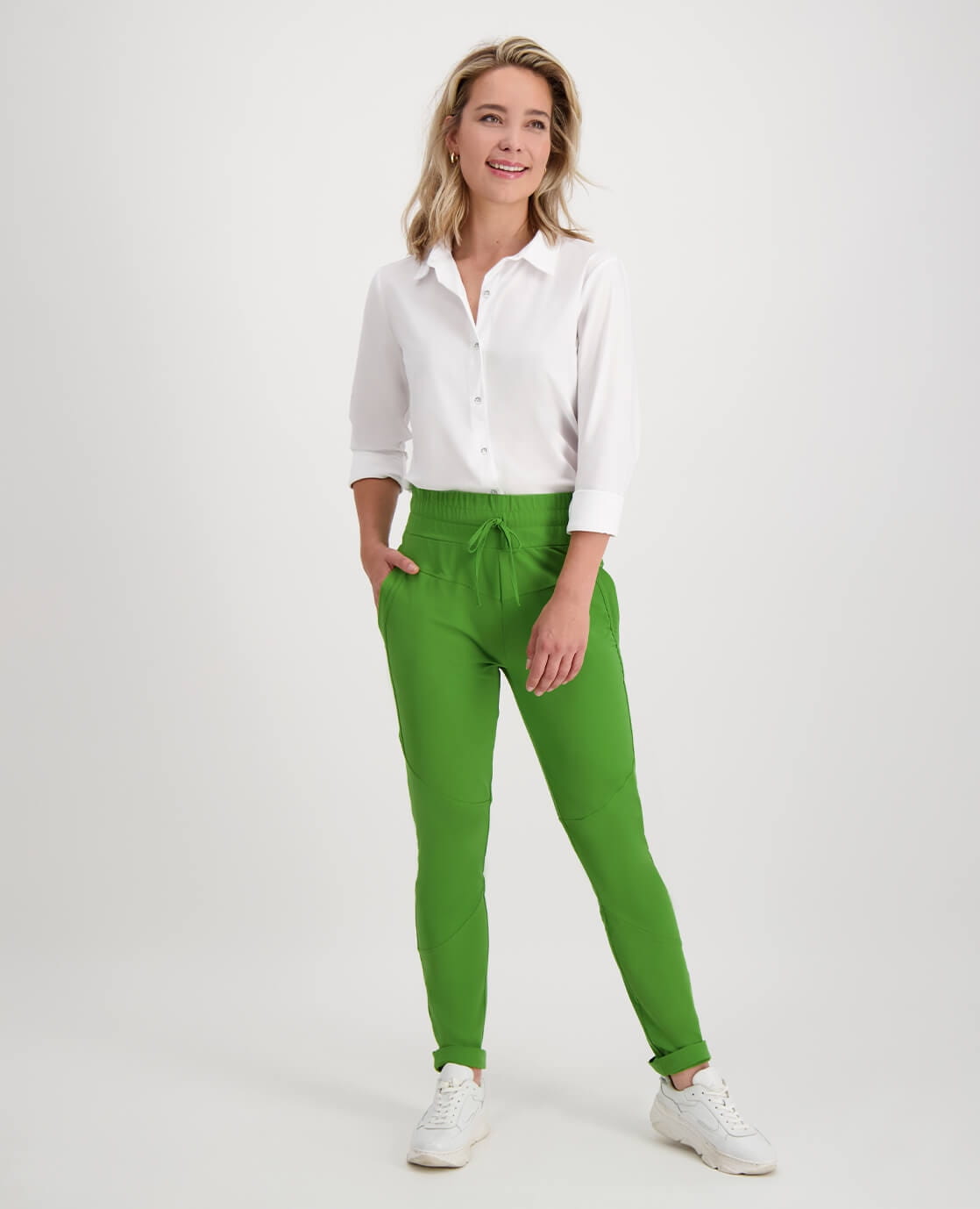 Je m'appelle Broeken Pant Ambre Travel | Salted Lime
