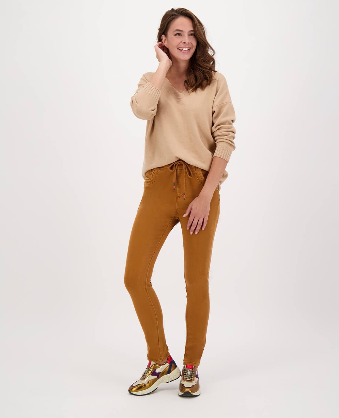 Je m'appelle Broeken Camel / XS / Regular Pant Jogg Denim | Camel