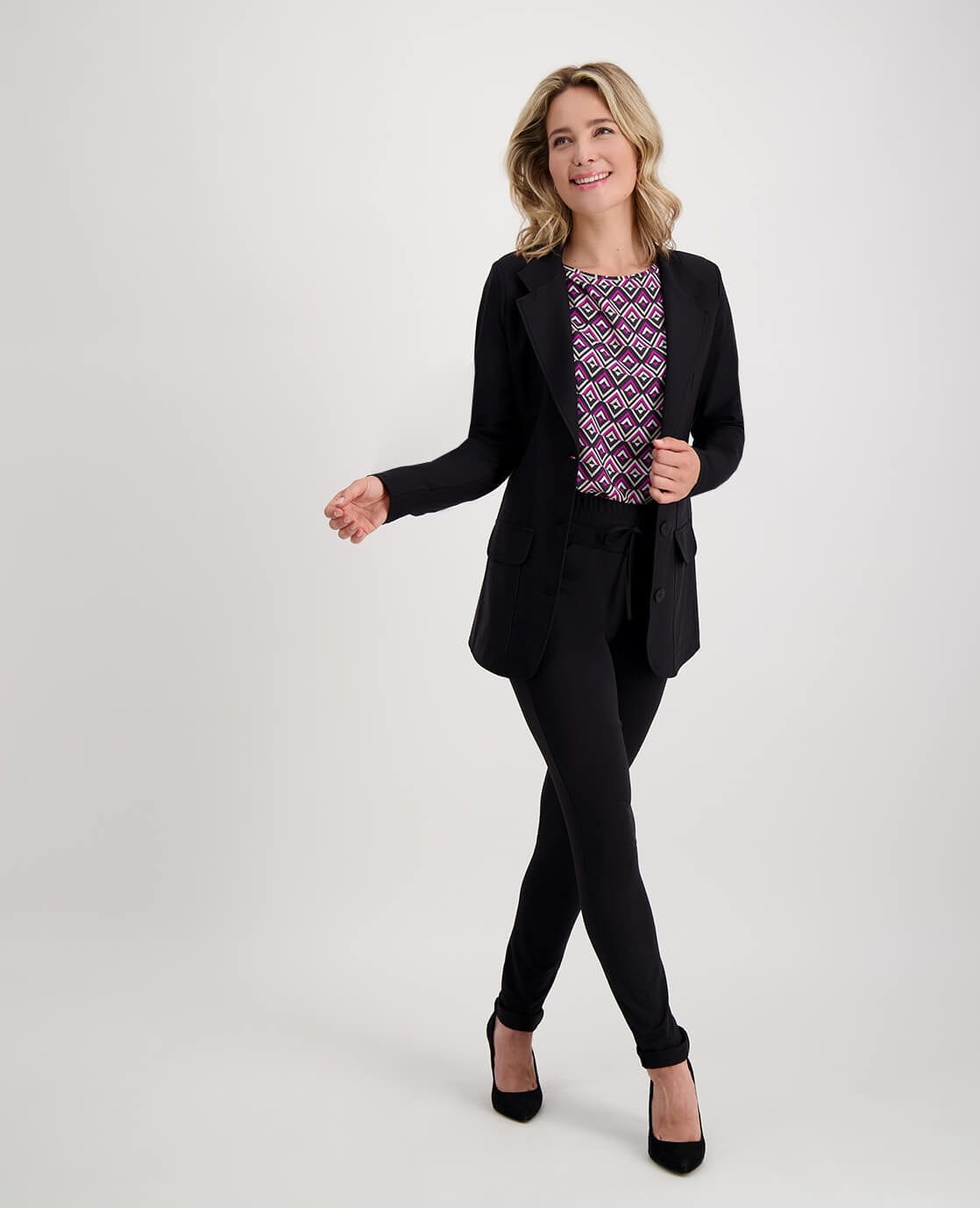 Je m'appelle Jassen Blazer Charmante Travel | Zwart