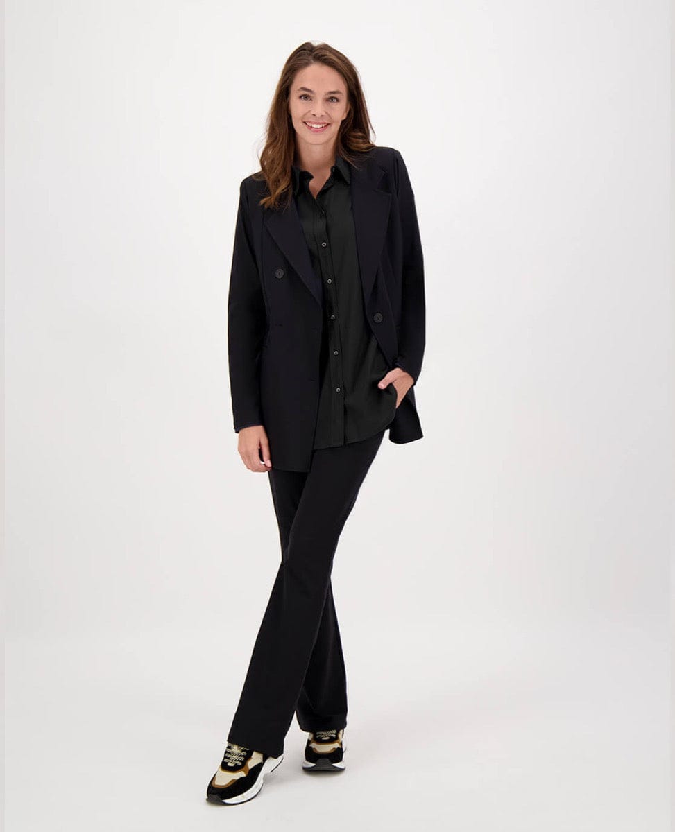 Je m'appelle Jassen Blazer Double-Breasted Travel | Zwart