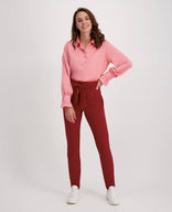 Je m'appelle Broeken Pant Audrey Travel | Ruby Red