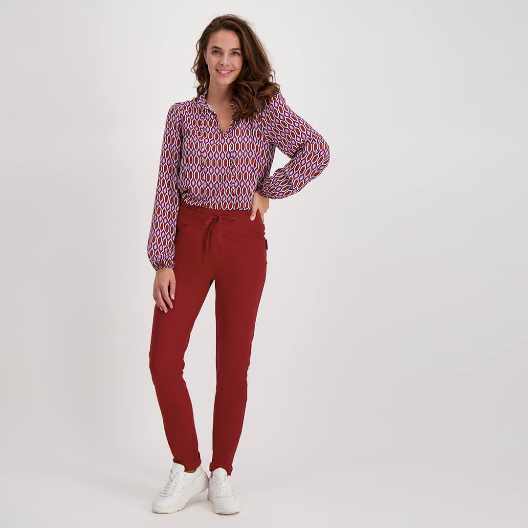 Je m'appelle Broeken Ruby Red / XS / (30'') Pant Perfecte Travel | Ruby Red