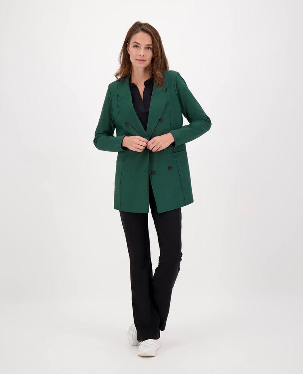 Je m'appelle Jassen Blazer Double-Breasted Travel | Bottle Green