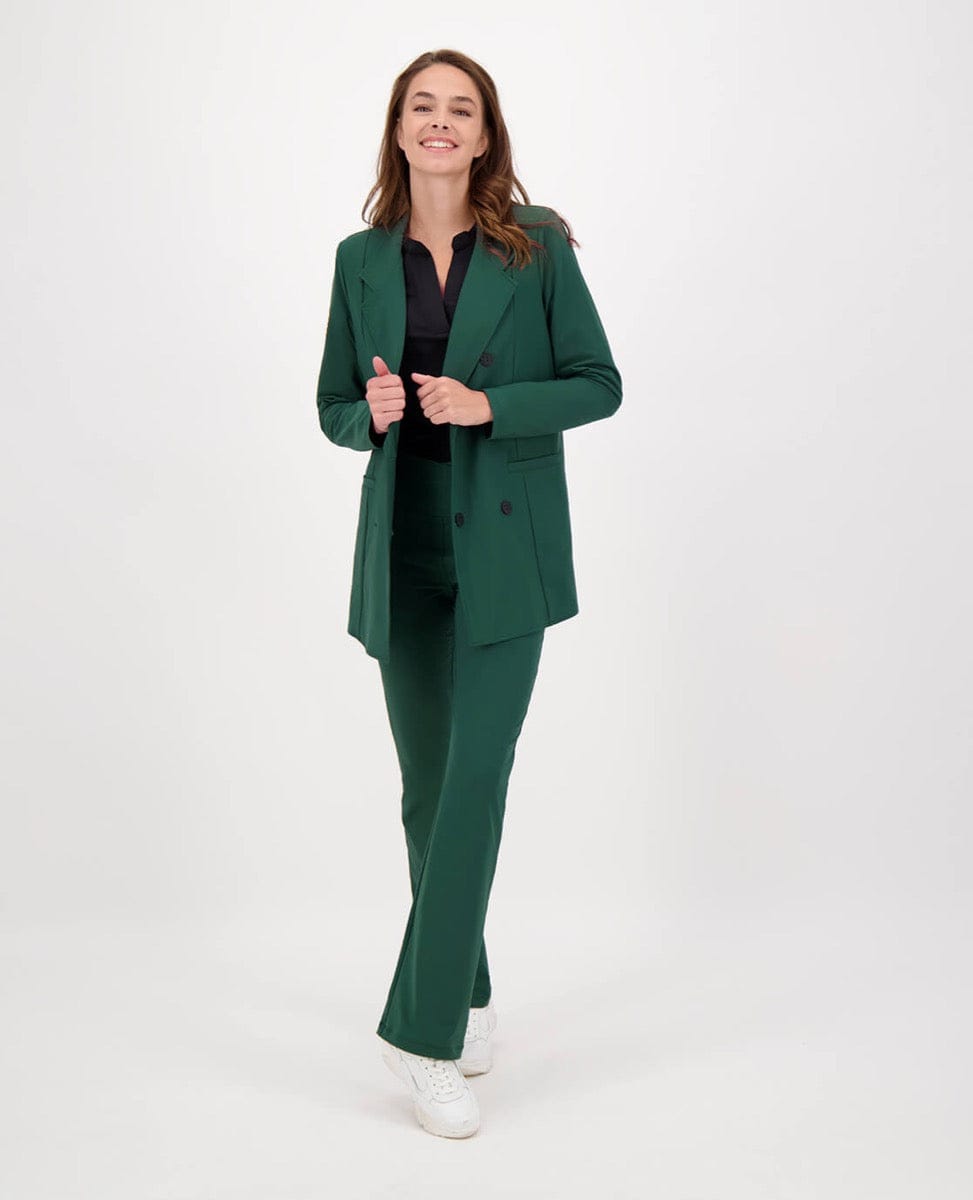 Je m'appelle Jassen Blazer Double-Breasted Travel | Bottle Green