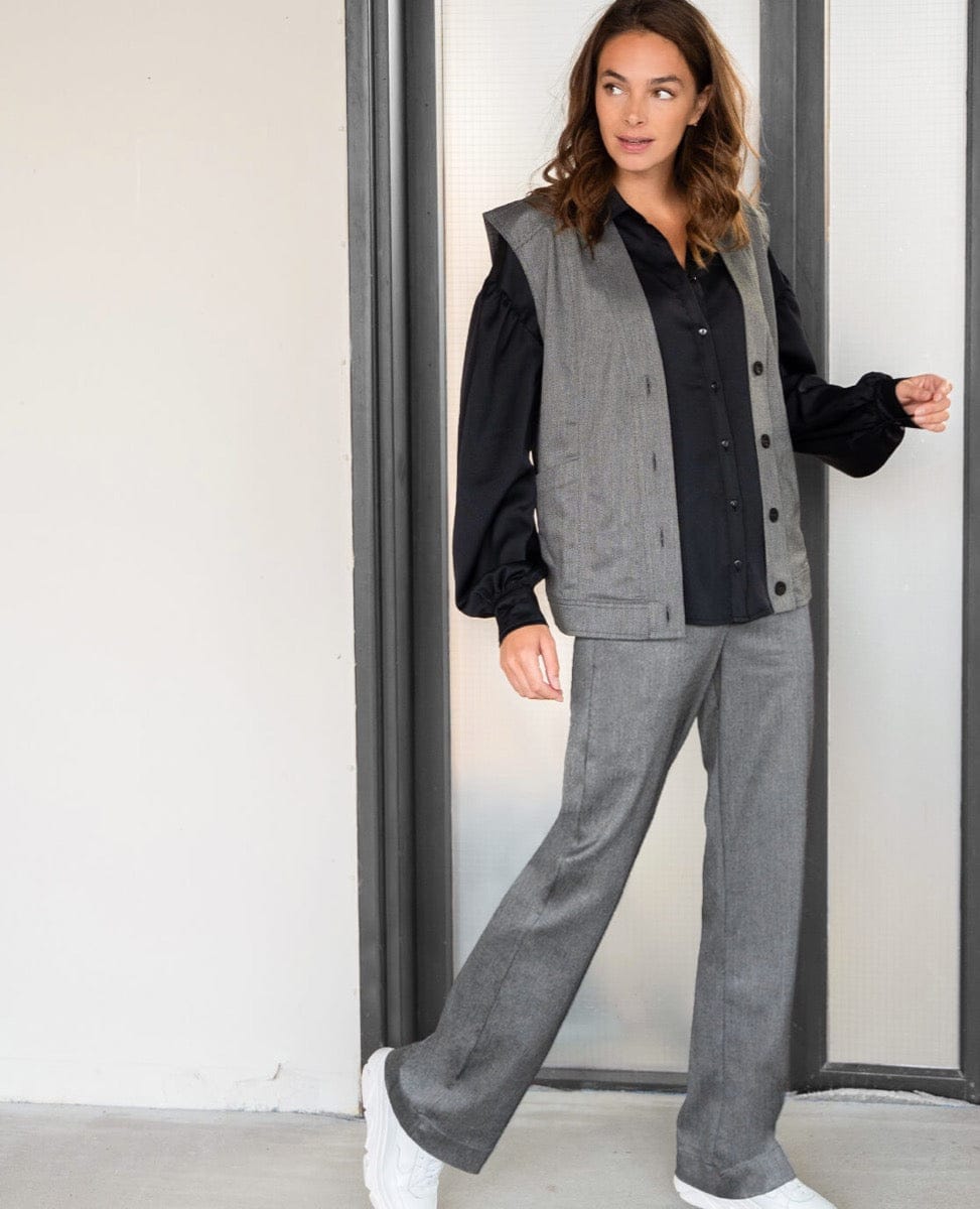Je m'appelle Broeken Pant Straight | Grey Mêlee