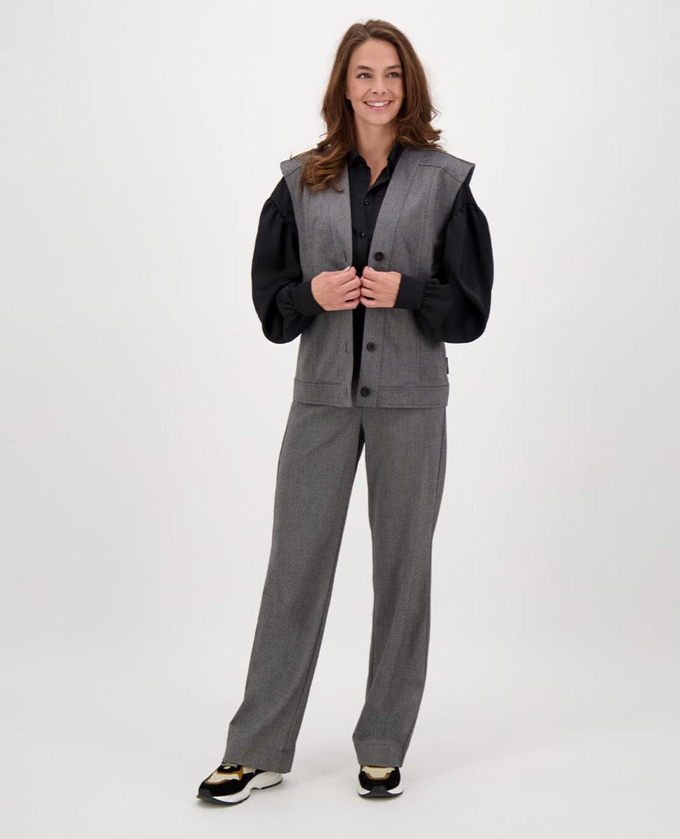 Je m'appelle Broeken Pant Straight | Grey Mêlee