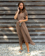 Je m'appelle Jurken Taupe / S/M Robe Mila | Taupe