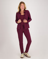 Je m'appelle Broeken Burgundy / XS / Short Pant Perfecte Travel +++ | Burgundy