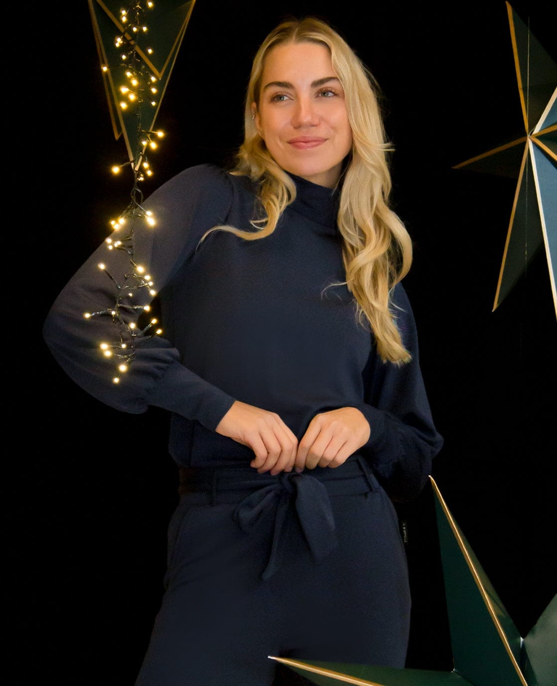 Je m'appelle Tops Top Joy Travel Brushed | Donkerblauw