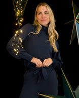 Je m'appelle Tops Top Joy Travel Brushed | Donkerblauw