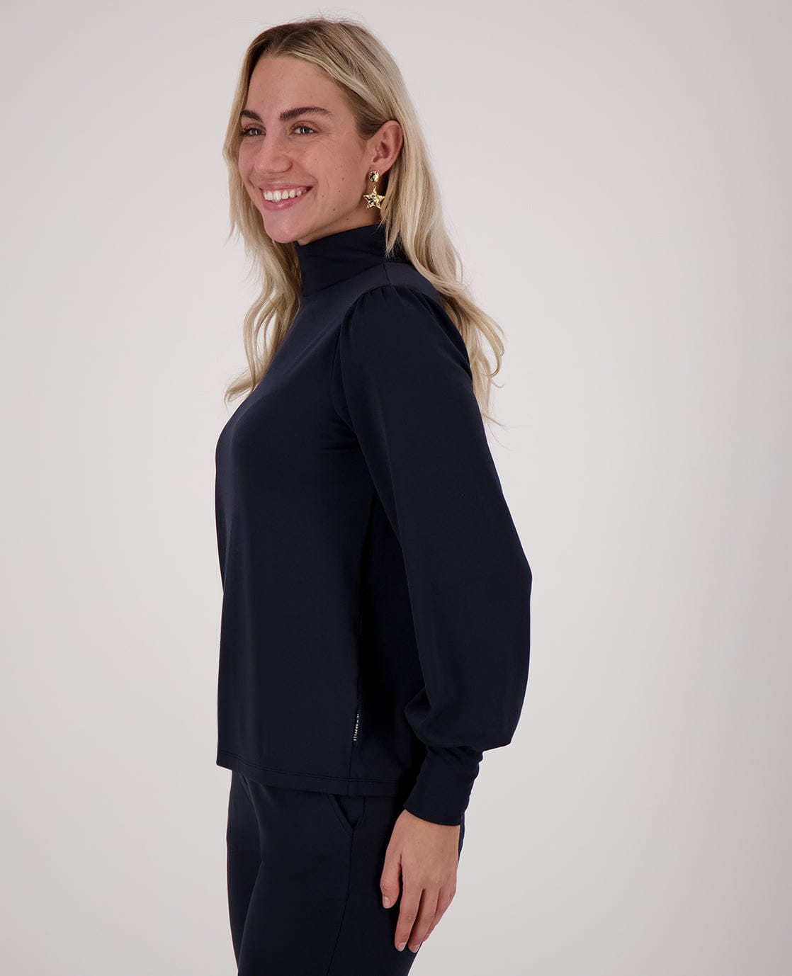 Je m'appelle Tops Top Joy Travel Brushed | Donkerblauw