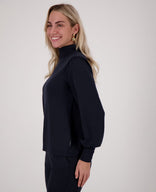 Je m'appelle Tops Top Joy Travel Brushed | Donkerblauw