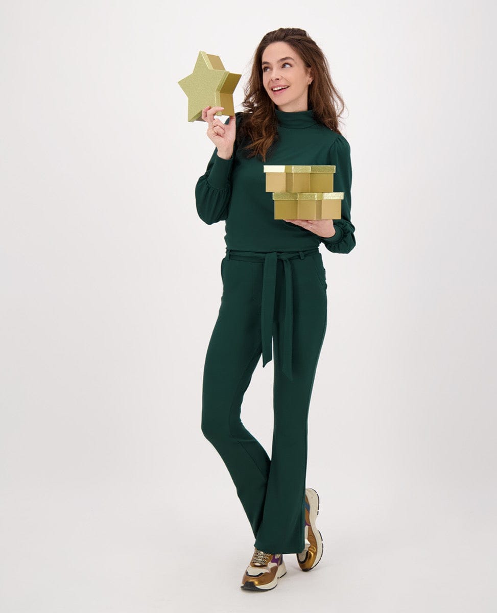 Je m'appelle Tops Top Joy Travel Brushed | Bottle Green