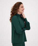Je m'appelle Tops Top Joy Travel Brushed | Bottle Green