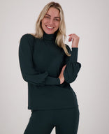 Je m'appelle Tops Top Joy Travel Brushed | Peacock Green