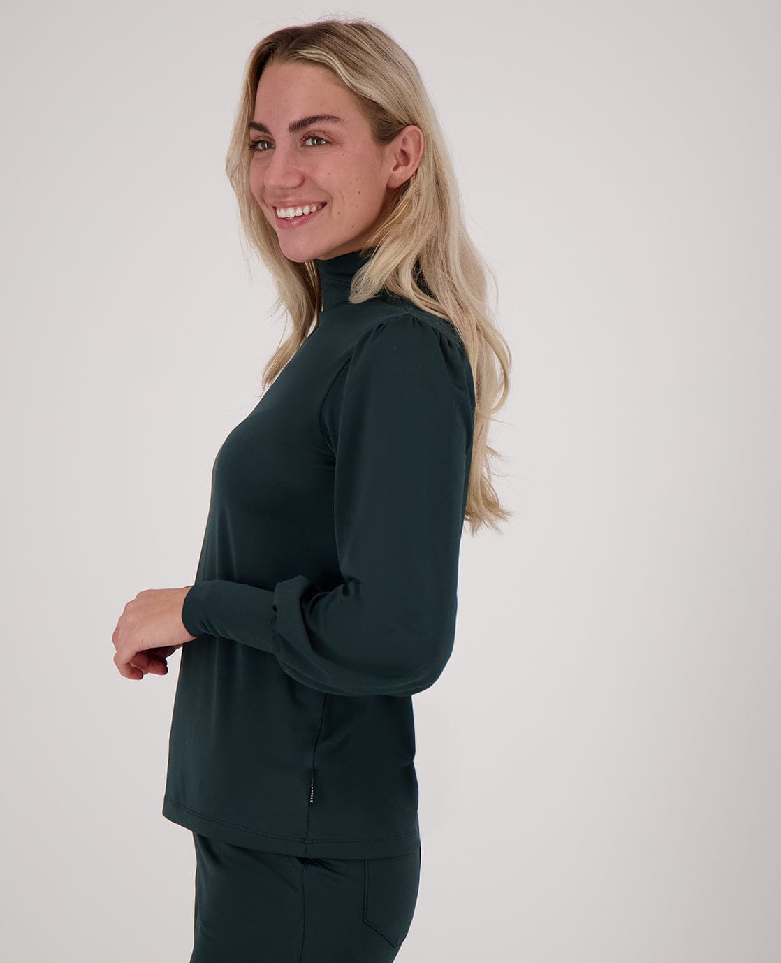 Je m'appelle Tops Top Joy Travel Brushed | Peacock Green