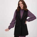 Je m'appelle Tops Gilet Travel Brushed | Zwart