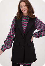 Je m'appelle Tops Zwart / XS Gilet Travel Brushed | Zwart