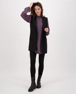 Je m'appelle Tops Gilet Travel Brushed | Zwart