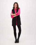Je m'appelle Tops Gilet Travel Brushed | Zwart