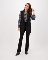 Je m'appelle Tops Gilet Travel Brushed | Zwart
